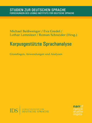 cover image of Korpusgestützte Sprachanalyse